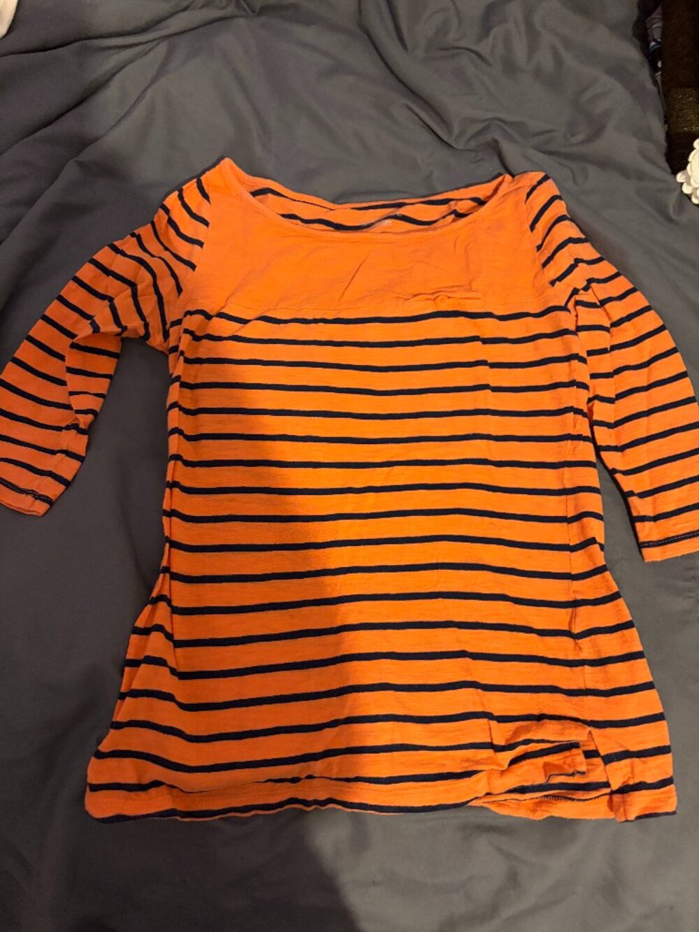 Small Orange Merona lined shirt